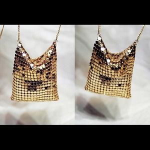 Metal Mesh Pouch Necklace