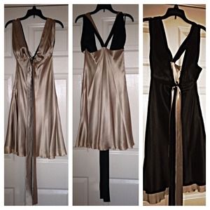 Satin BEBE dress - reversible!!!
