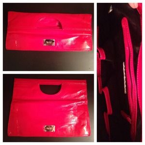 Red clutch- Nine West - patent leather