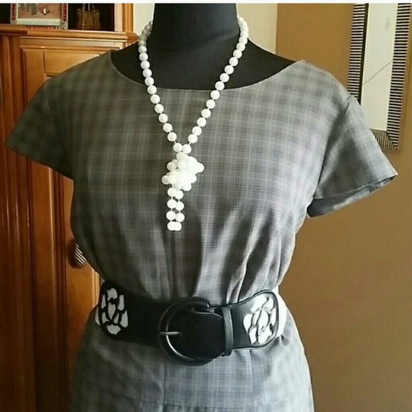 SOLD. Plus Gray/Brown Dress - Picture 4 of 4