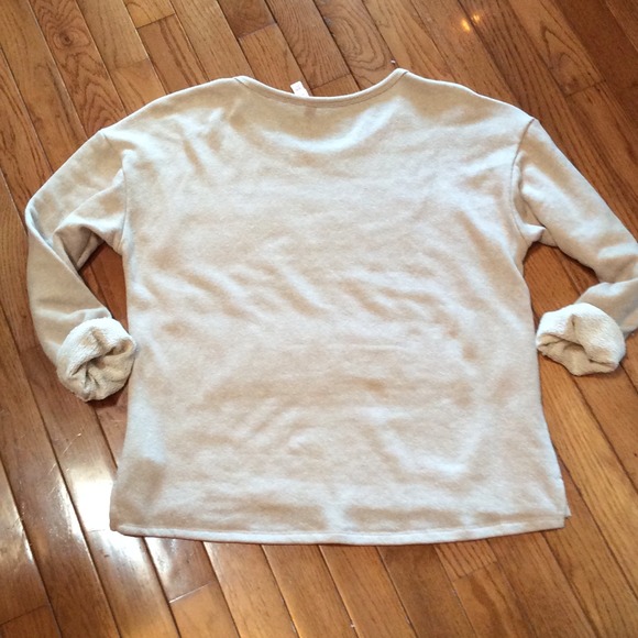 Sold, Cute lightweight sweatshirt gold sequins - Picture 4 of 4