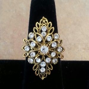 Faux diamond ring