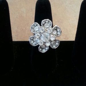 Faux diamond ring
