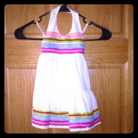 WHITE MAXI DRESS WITH A PINK SUN HAT!! 18M TODDLER