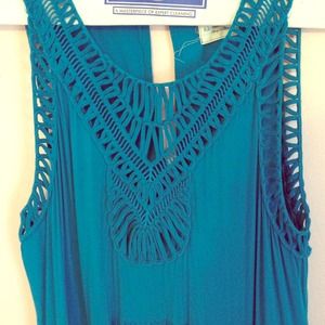 anthropologie macrame day dress