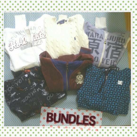 Bundles 6 pcs sweaters, JUICY purse& bracelet
