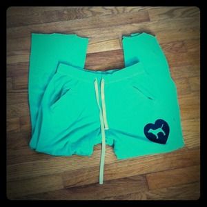 Pink Victoria's Secret - lime green boyfriend