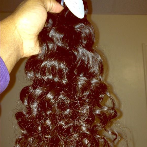 100% human hair Italian curl. three bundles.