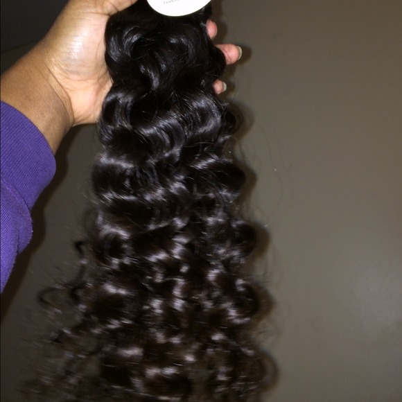 100% human hair Italian curl. three bundles.