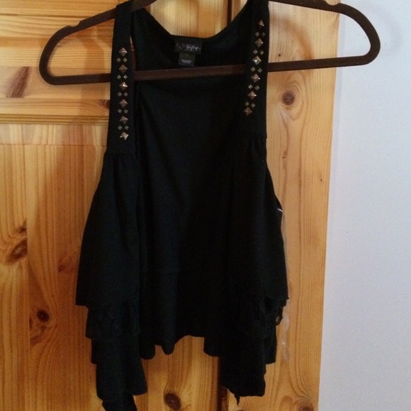 Black tank top cardigan