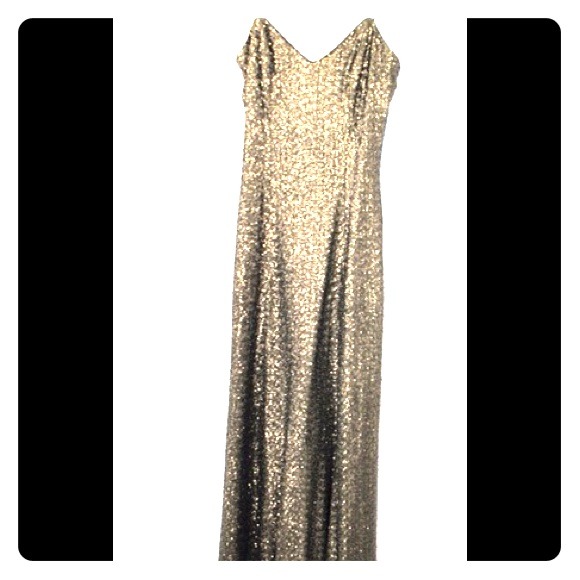 *Host Pick 4/10* Gold Ralph Lauren sequins gown s2