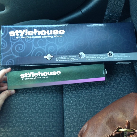 Stylehouse curling wand and professional hair comb
