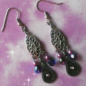 Handmade boho style earrings