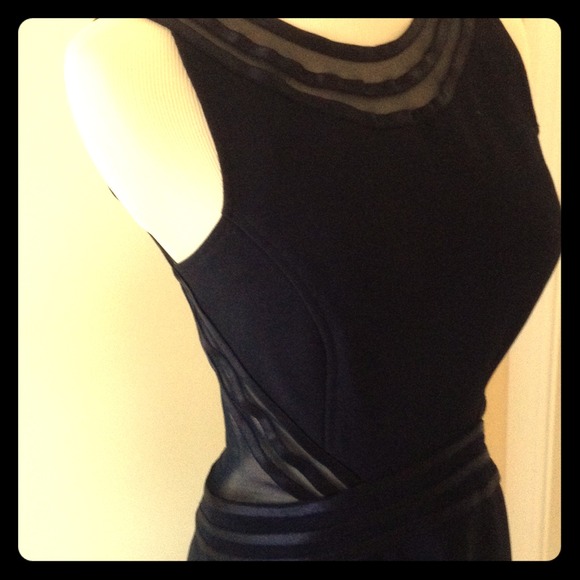 SOLD! Vintage Navy Blue Bodycon Bandage Dress