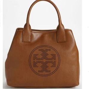 Tory Burch Small Perforated Logo Classic Tote