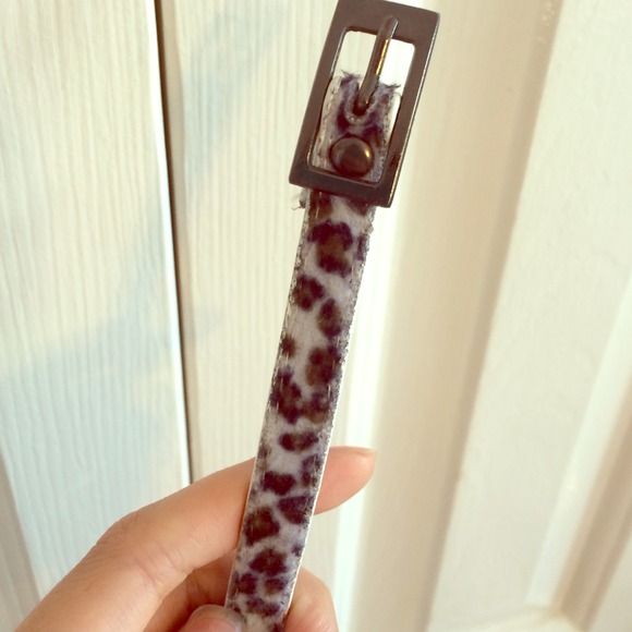 🌸Leopard print skinny belt. Fits a 0-4