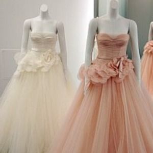 Vera Wang 2012 collection bridal gown off white.