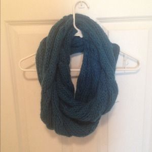 Blue infinity scarf