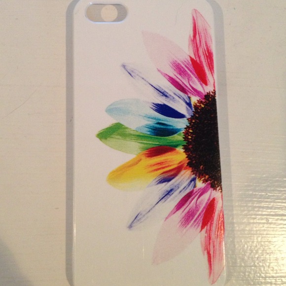 hard plastic iphone 5 floral phone case