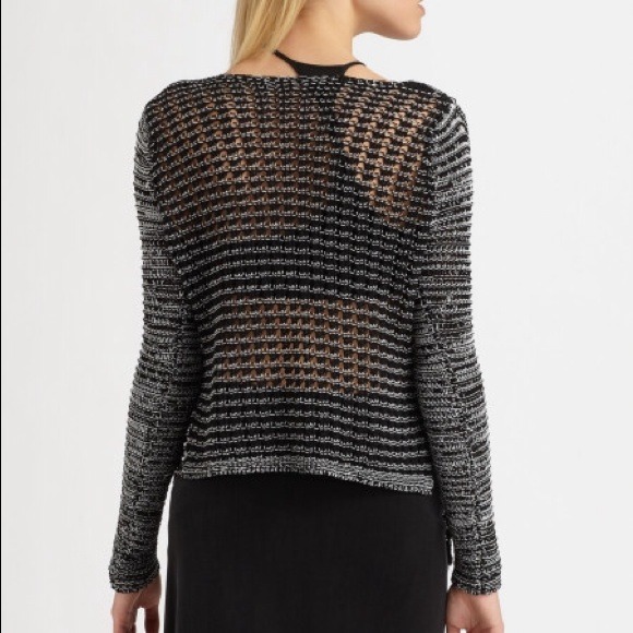 **sold** Helmut lang black marbled sweater