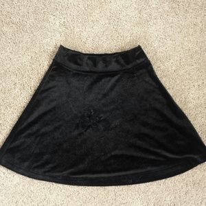 Velvet skater skirt
