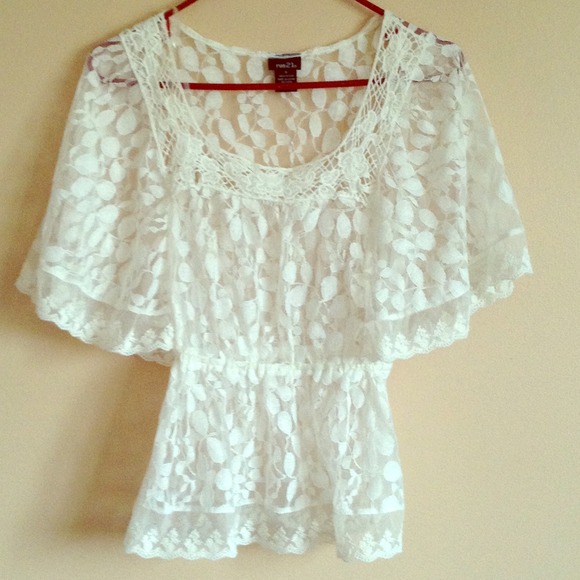 Angelic White Lace Top
