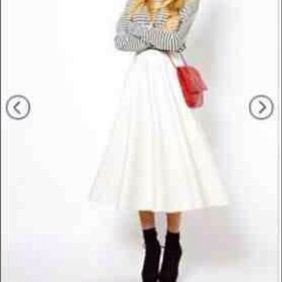 Asos scuba midi skirt