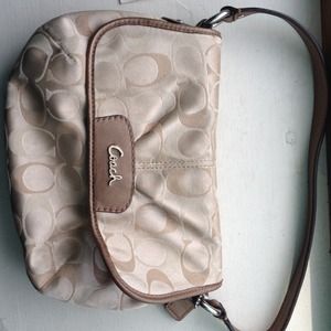 Khaki Coach handbag