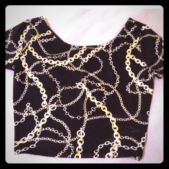 Forever 21 chain crop top