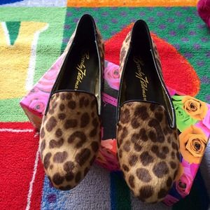Leopard slipper flats