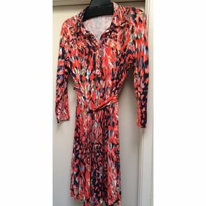 CAbi Printed Shirt Dress