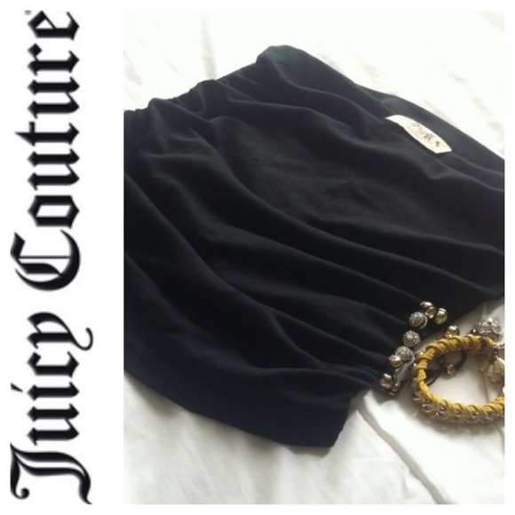 Juicy Couture Rouged black tube top