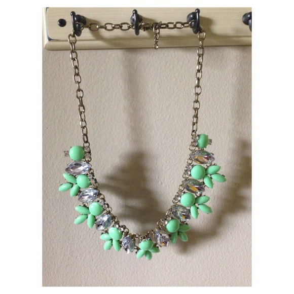 Mint green necklace