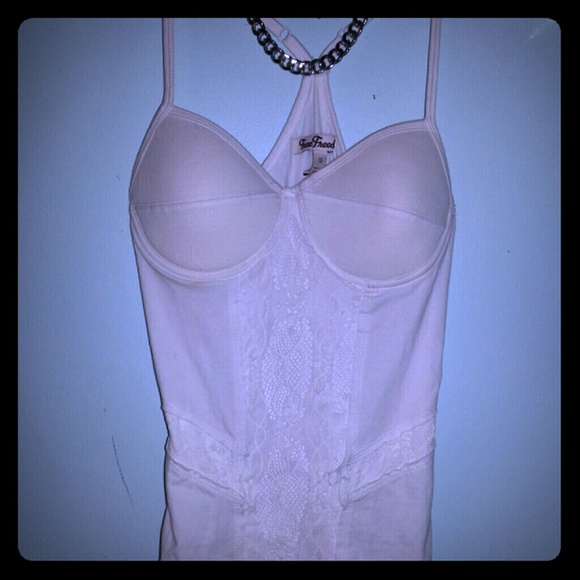 White tank top bustier SOLD OUTSIDE OF POSH - Picture 1 of 2