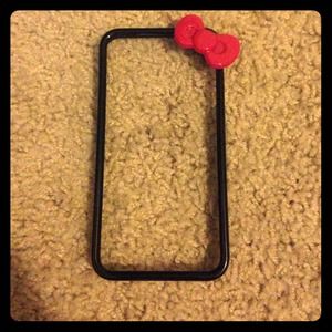 Hello Kitty iPhone4s Bumper (Black/Pink)