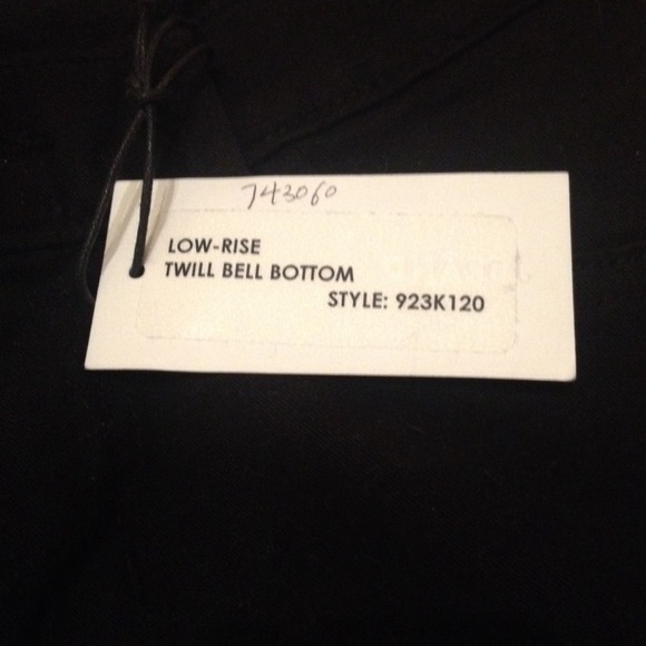 SOLD J Brand low rise twill bell bottom jeans NWT - Picture 3 of 3