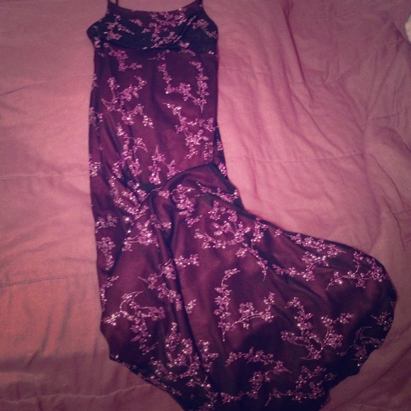 Dark purple sparkly dress