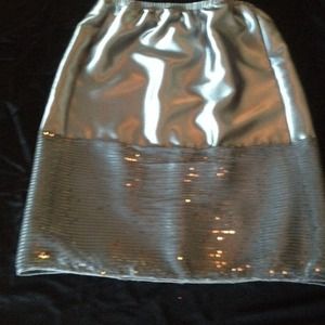 Satin Gun Barrel Gray Slip/Skirt