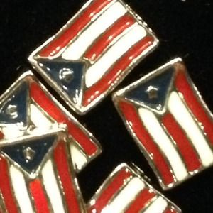 Puerto Rico flag floating charm