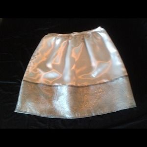 Silver Mini Slip/Skirt