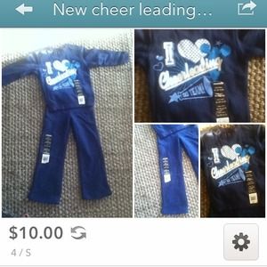 Cheer leading  sweat suit