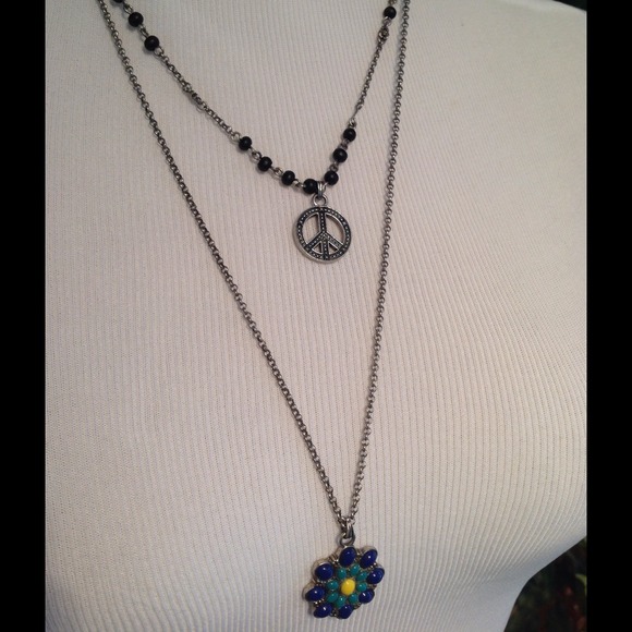 Lucky Brand PEACE necklace