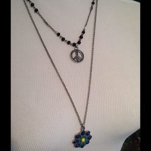 Lucky Brand PEACE necklace