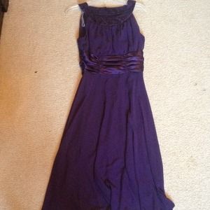 Beautiful dark purple chiffon dress