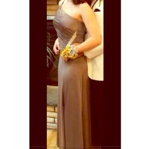 One shoulder embellished Calvin Klein Prom Dress