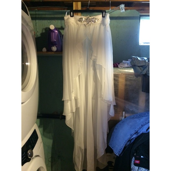 White Prom Dress - Picture 3 of 4