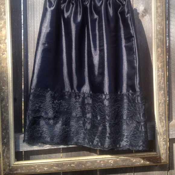 Satin Lace slip/skirt