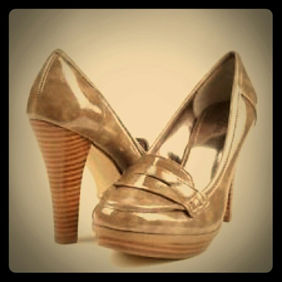 $Alfani mink patent leather platform loafer$
