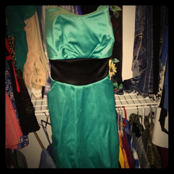 Aqua blue dress