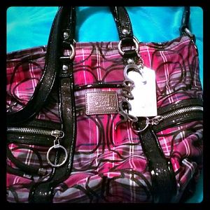 Large poppy coach bag